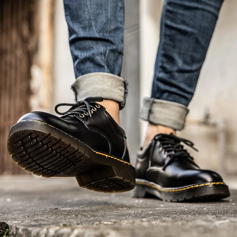 Autumn Classic Luxury Leather Shoes Men Casual Business Oxford Shoes Men Tooling Shoes Men Designer Black Formal Shoes For Men - La Tienda Bella