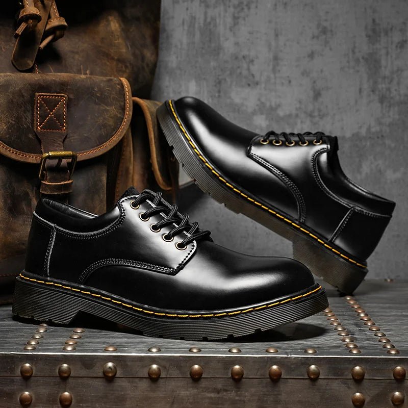 Autumn Classic Luxury Leather Shoes Men Casual Business Oxford Shoes Men Tooling Shoes Men Designer Black Formal Shoes For Men - La Tienda Bella