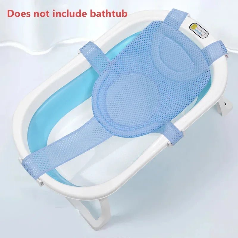 Baby Bath Net Mat Children Newborn Adjustable Bathtub Pillow Seat Cushion Cross - shaped Anti - slip Bathtub Shower Cradle Bed Seat - La Tienda Bella