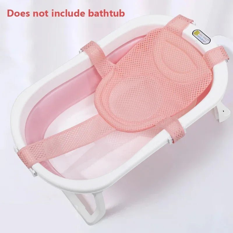 Baby Bath Net Mat Children Newborn Adjustable Bathtub Pillow Seat Cushion Cross - shaped Anti - slip Bathtub Shower Cradle Bed Seat - La Tienda Bella