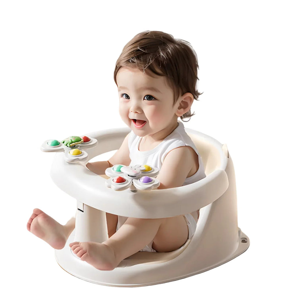 Baby bath seat baby bath seat bath stool sitting handy gadget bathtub sit bath learning seat kids - La Tienda Bella