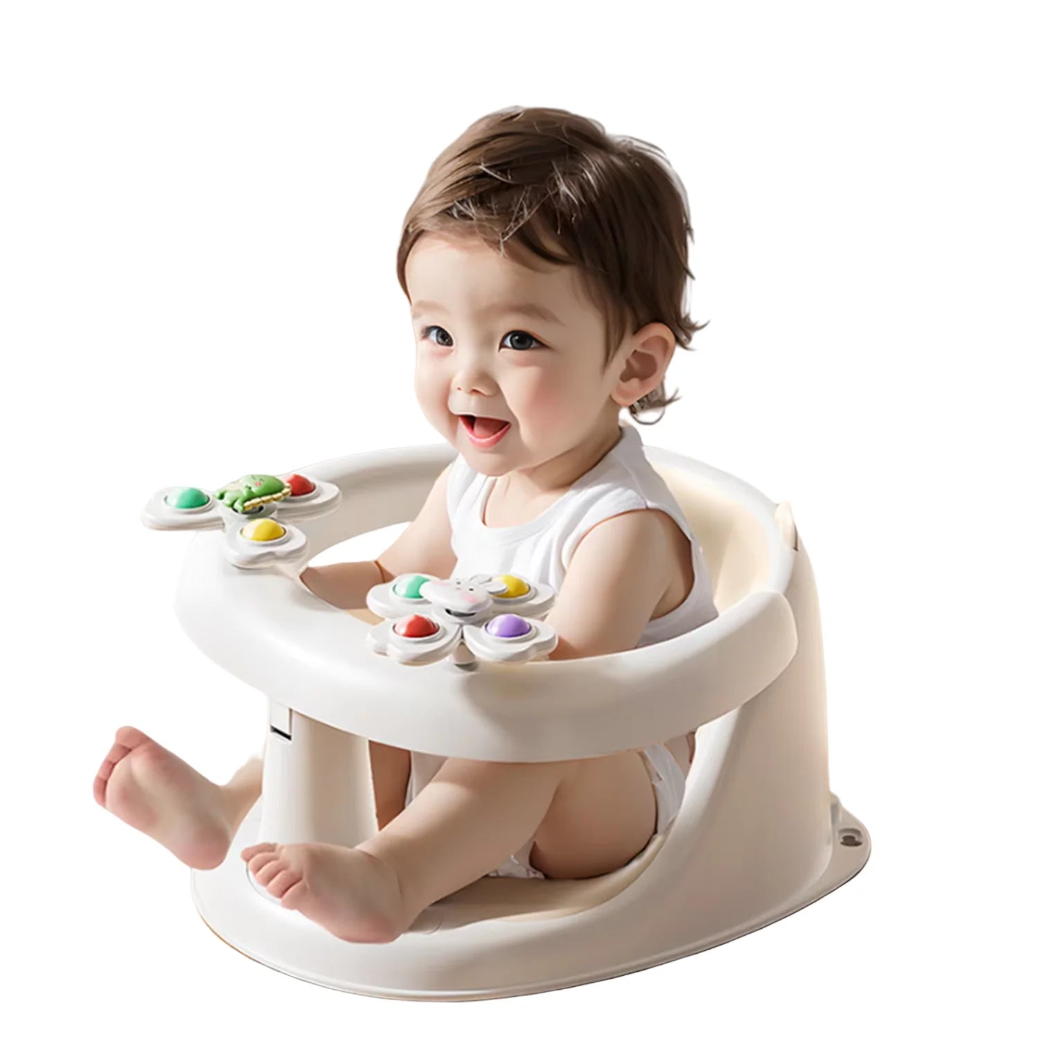 Baby bath seat baby bath seat bath stool sitting handy gadget bathtub sit bath learning seat kids - La Tienda Bella