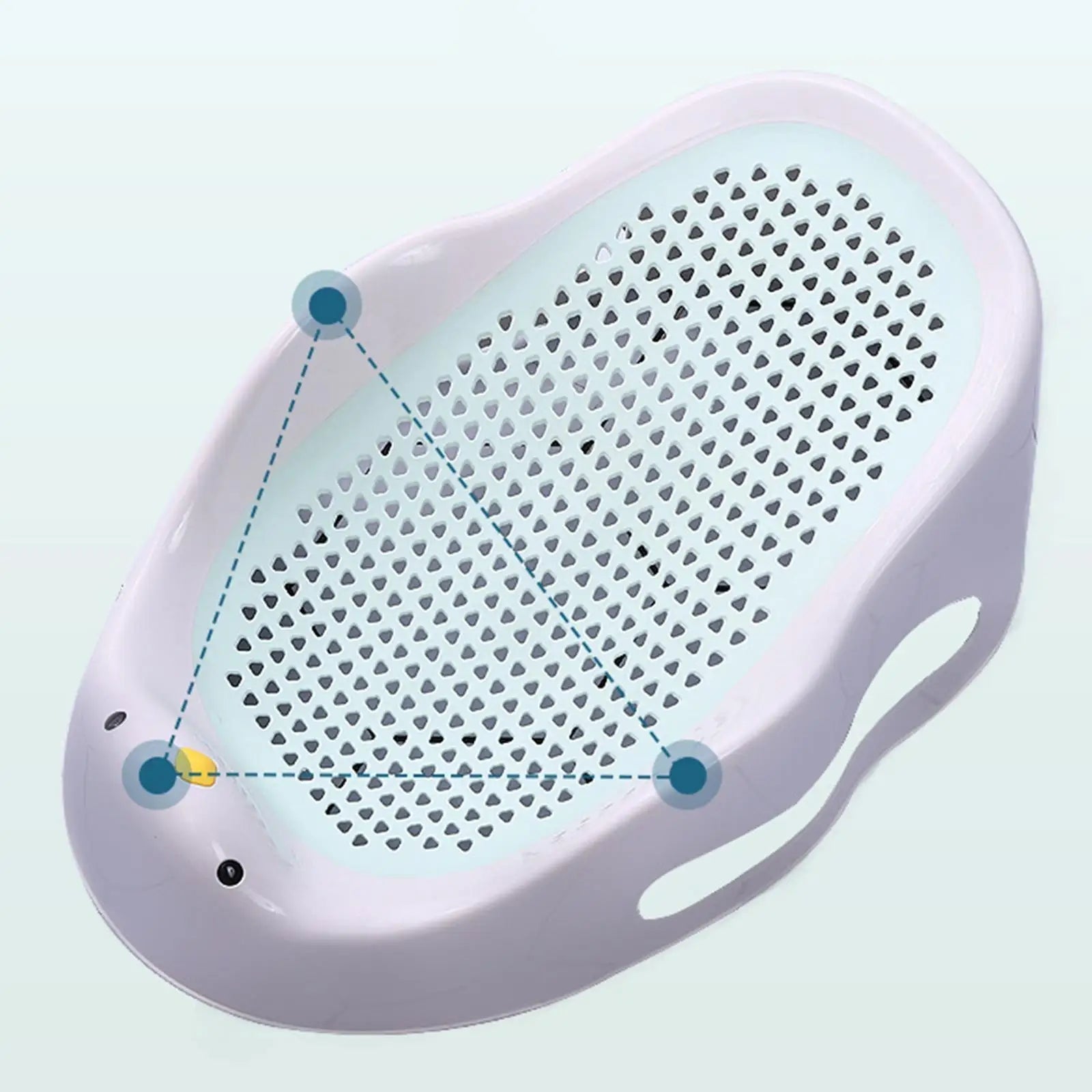 Baby Bath Support Portable Soft Non-Slip Lounger for 0-6 Months Infant blue - La Tienda Bella