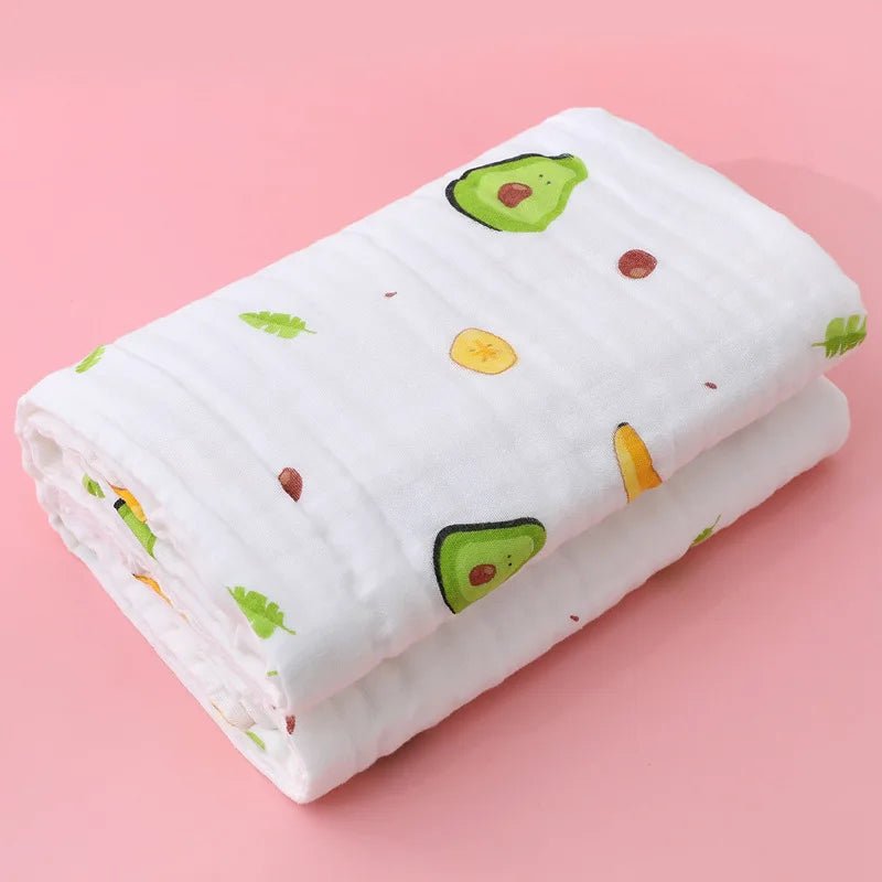 Baby Bath Towel Boy Girl Cotton Blanket For Newborn Bathrobe 4-Layer Gauze Washcloth Infant Swaddle - La Tienda Bella