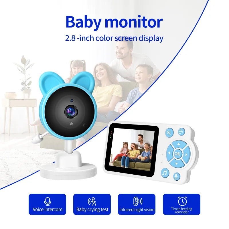 Baby Care Infrared Night Vision Breastfeeding Reminder Temperature Detection Lullaby Wireless - La Tienda Bella