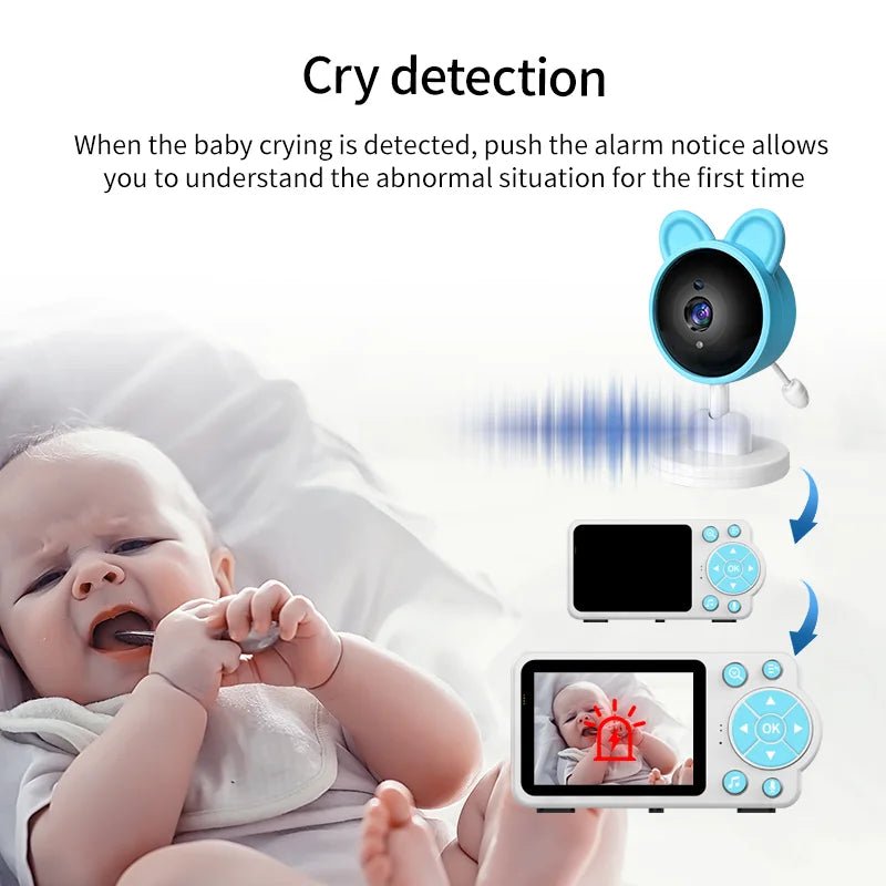 Baby Care Infrared Night Vision Breastfeeding Reminder Temperature Detection Lullaby Wireless - La Tienda Bella