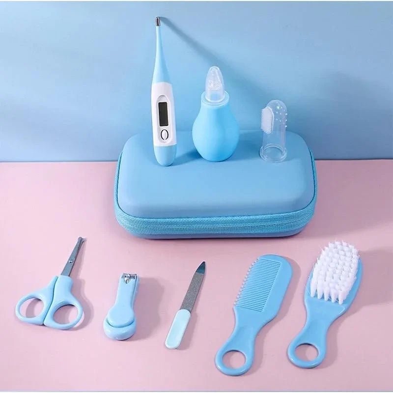 Baby Care Kit (8PCS) - Hospital - Grade Nail Clippers, Soft Brush, Safety Nasal Aspirator, Gentle Comb & | Newborn Essentials - La Tienda Bella