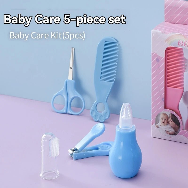 Baby Care Products Set, 0 - 3 Year Old Baby Care Comb, Scissors, Convenient Care 5 - Piece Tool Kit - La Tienda Bella
