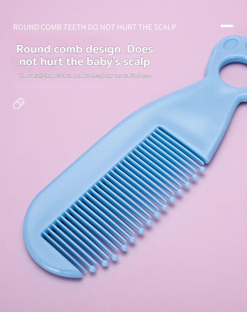 Baby Care Products Set, 0 - 3 Year Old Baby Care Comb, Scissors, Convenient Care 5 - Piece Tool Kit - La Tienda Bella