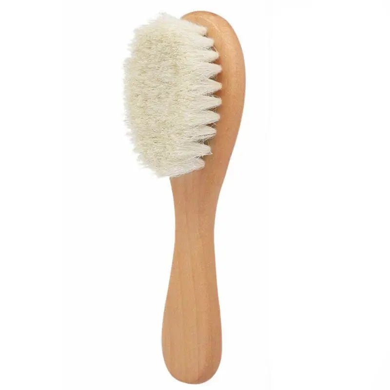 Baby Care Wooden Handle Brush Comb Head Massage Tool Portable Baby Comb Bath Brush Combs - La Tienda Bella