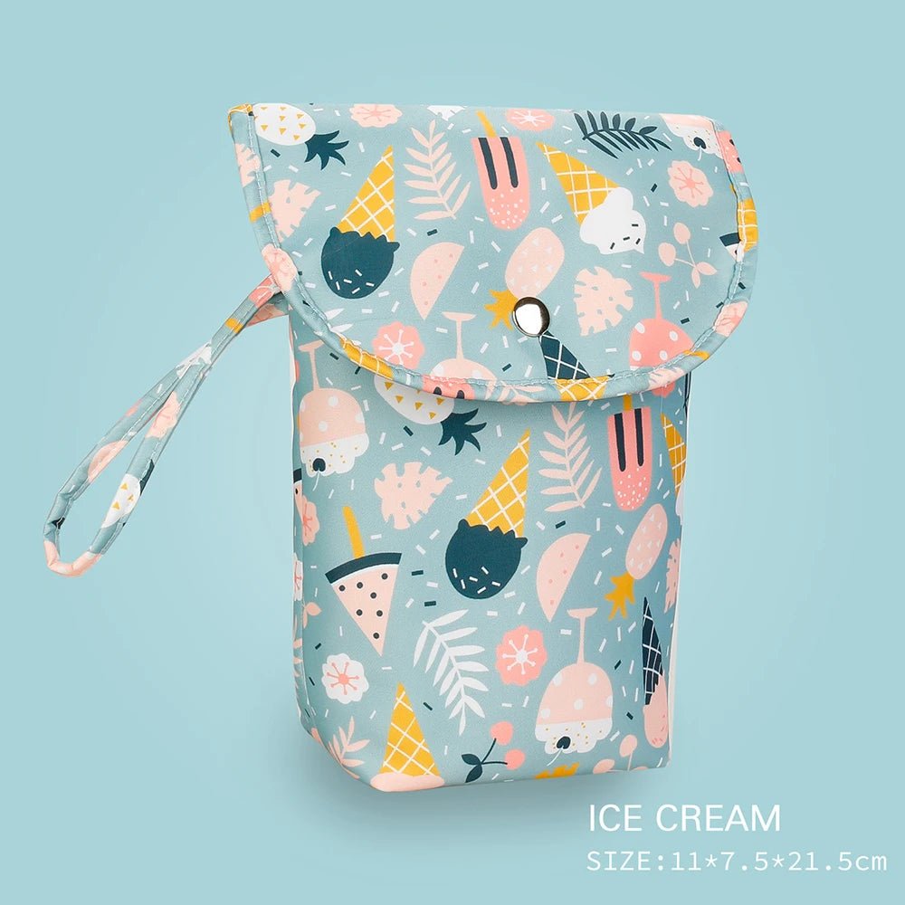 Baby Diaper Bag Organizer Reusable Waterproof Wet/Dry Cloth Bag Mummy Storage Nappy Bag For Disposable- La Tienda Bella