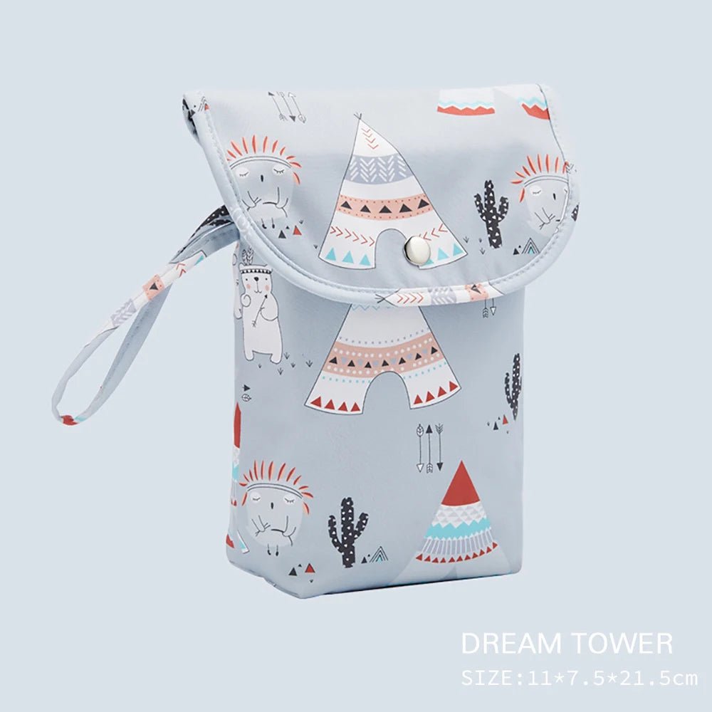 Baby Diaper Bag Organizer Reusable Waterproof Wet/Dry Cloth Bag Mummy Storage Nappy Bag For Disposable- La Tienda Bella