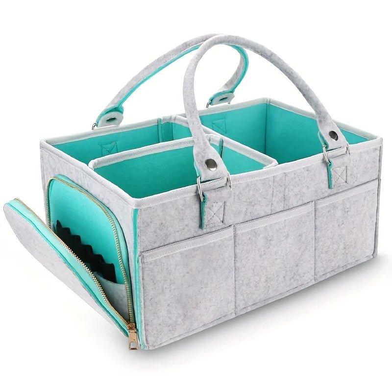 Baby Diaper Caddy, Organizer Nursery Basket, Baby Basket Gift, Infant Must Haves Essentials - La Tienda Bella