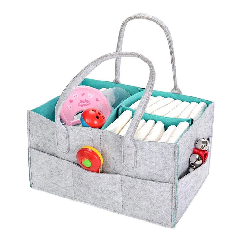 Baby Diaper Caddy, Organizer Nursery Basket, Baby Basket Gift, Infant Must Haves Essentials - La Tienda Bella