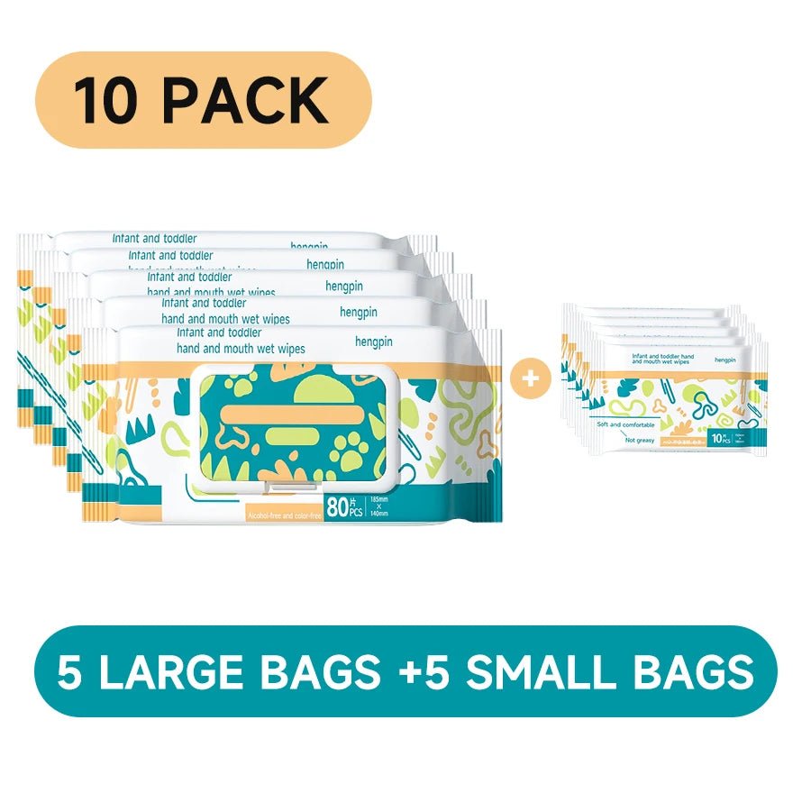 Baby Hand Face Wipes Fragrance-free Soft Thickened 100% Cotton Face Towel Make Disposable Wet Wipes - La Tienda Bella