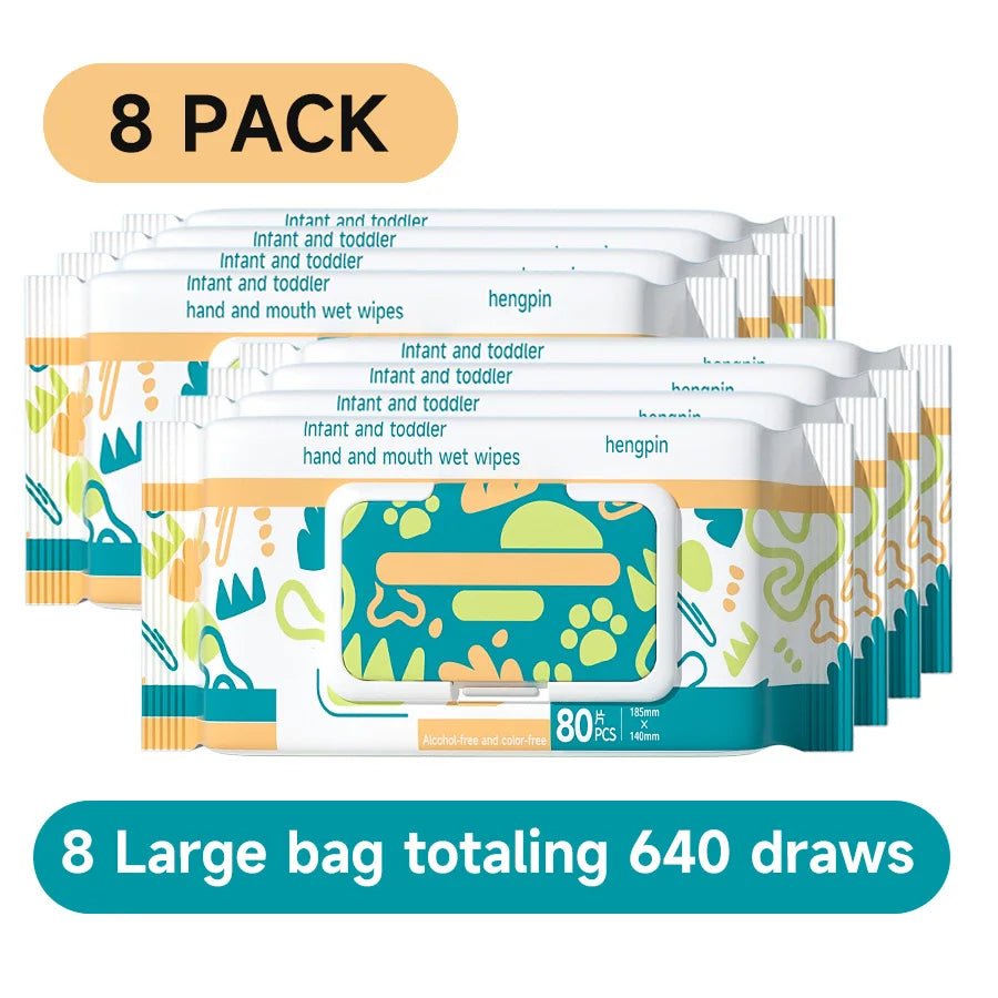 Baby Hand Face Wipes Fragrance-free Soft Thickened 100% Cotton Face Towel Make Disposable Wet Wipes - La Tienda Bella