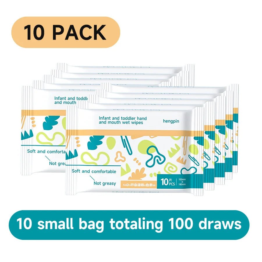 Baby Hand Face Wipes Fragrance-free Soft Thickened 100% Cotton Face Towel Make Disposable Wet Wipes - La Tienda Bella