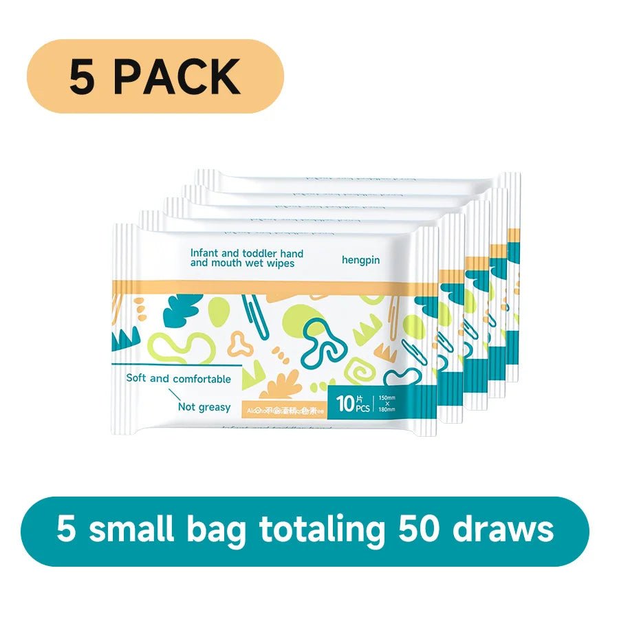 Baby Hand Face Wipes Fragrance-free Soft Thickened 100% Cotton Face Towel Make Disposable Wet Wipes - La Tienda Bella