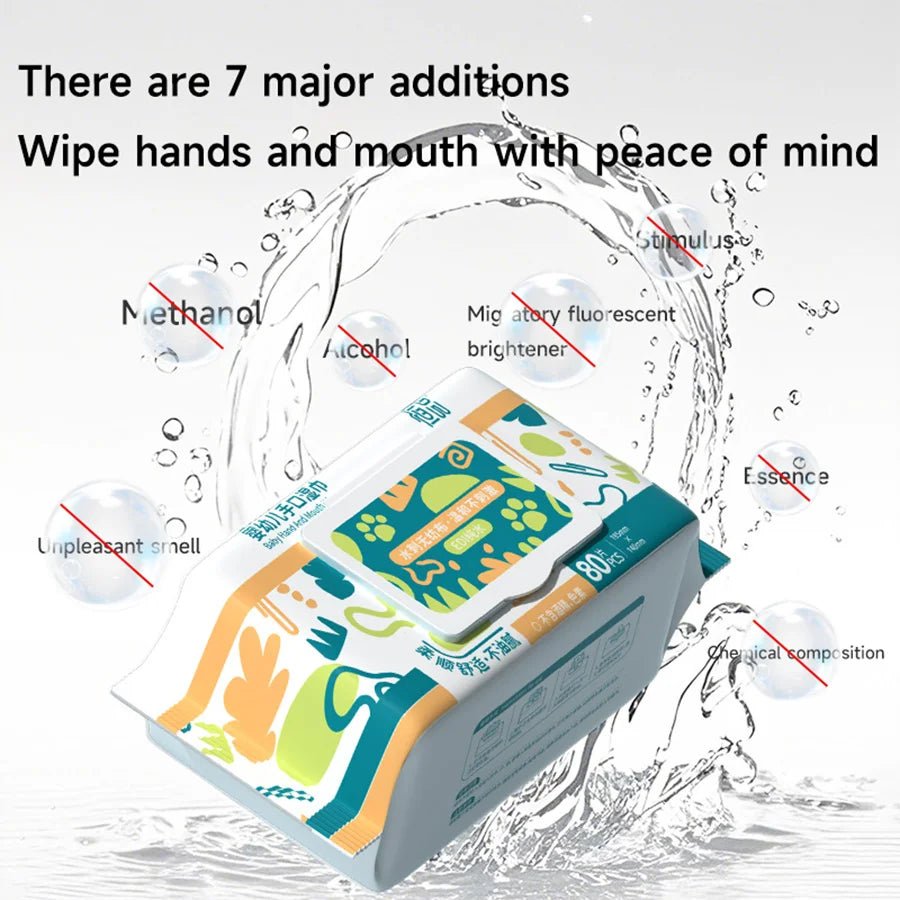 Baby Hand Face Wipes Fragrance-free Soft Thickened 100% Cotton Face Towel Make Disposable Wet Wipes - La Tienda Bella
