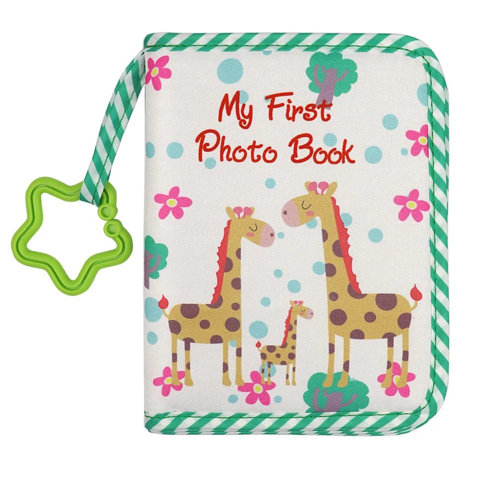 Baby Photo Album First Year Baby Photo Book Growth Babies Albums Shower Guest Diy Giraffe Photography - La Tienda Bella