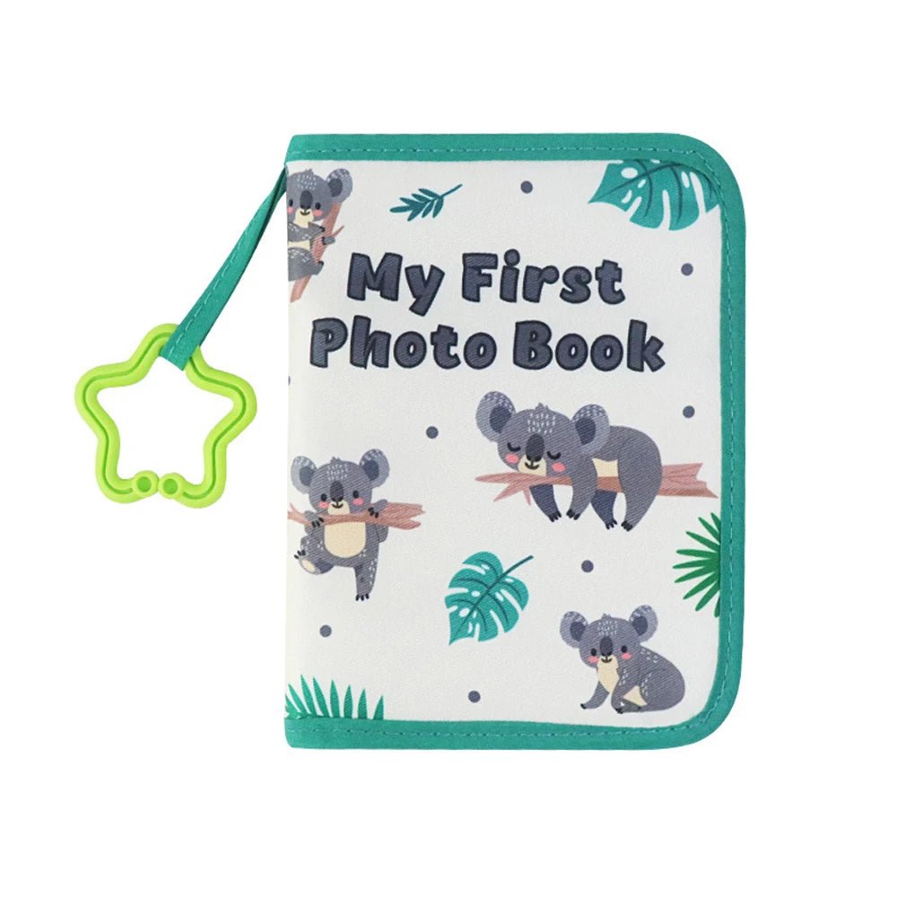 Baby Photo Album First Year Baby Photo Book Growth Babies Albums Shower Guest Diy Giraffe Photography - La Tienda Bella