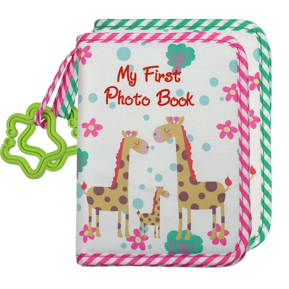 Baby Photo Album First Year Baby Photo Book Growth Babies Albums Shower Guest Diy Giraffe Photography - La Tienda Bella