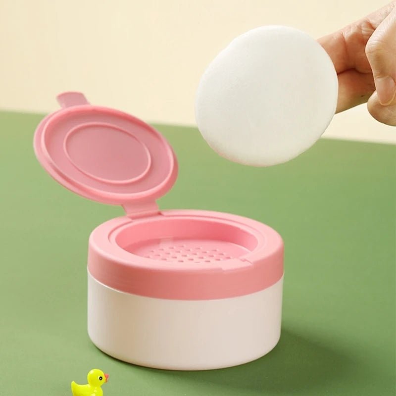 Baby Skin Care Powder Puff Box Baby Powder Puff Box Safe Infant Powder Puff Box Ensures Comfort - La Tienda Bella