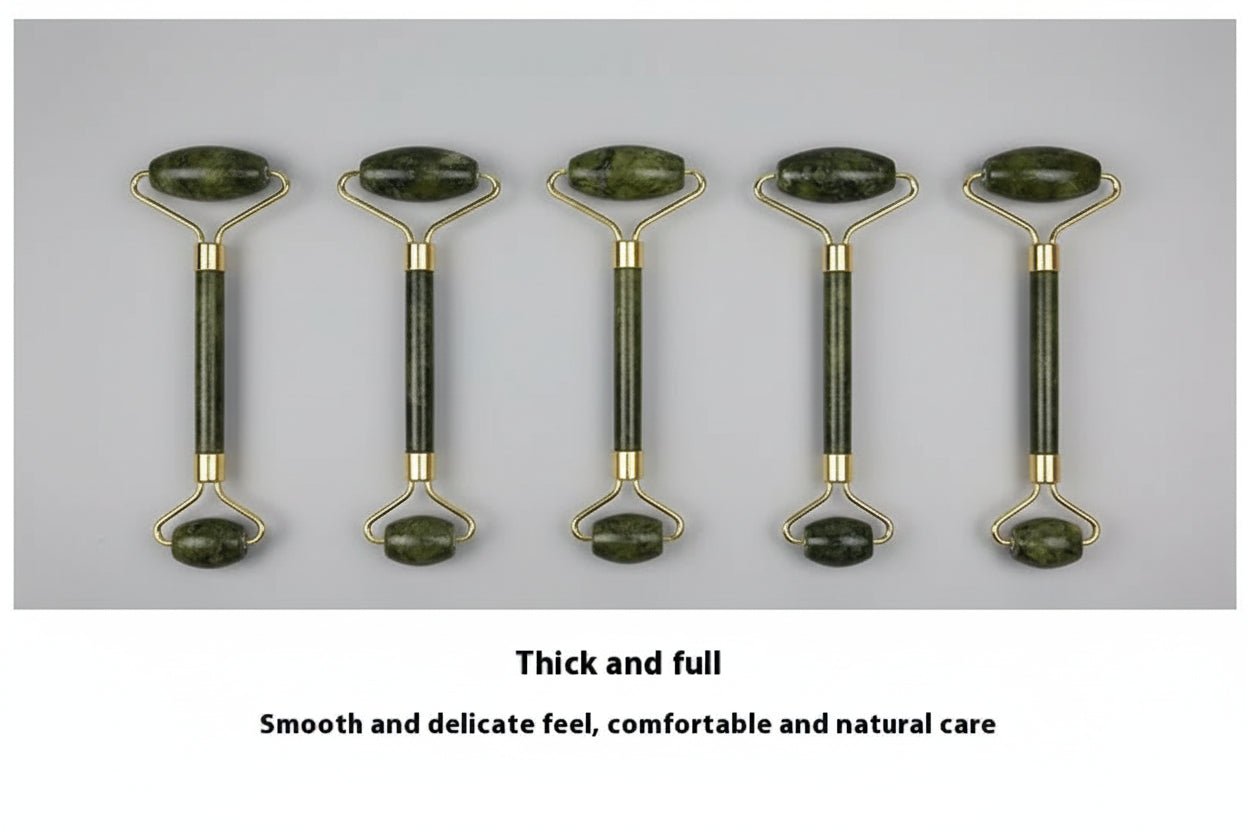 Barre de Beauté et Rouleau Gua Sha en Jade - Kit Massage Facial Complet - La Tienda Bella