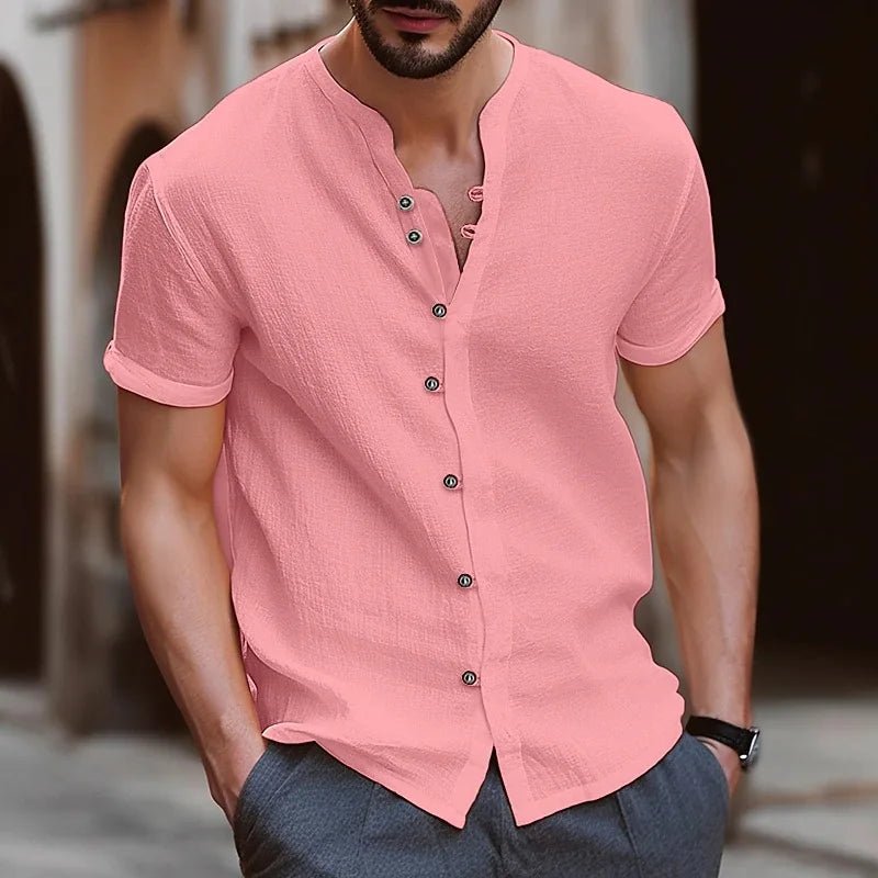 Beach Shirts Man Summer Shirt Cotton Linen Shirt Men Cotton Shirts Men Casual Shirts Summer Shirt Men Men Beach Shirt - La Tienda Bella