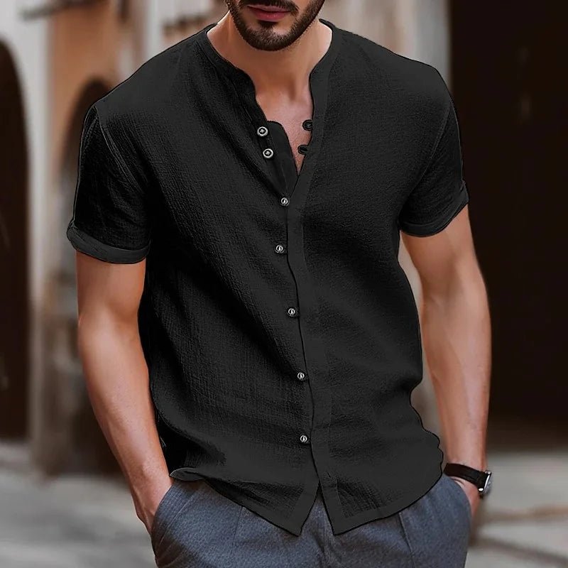 Beach Shirts Man Summer Shirt Cotton Linen Shirt Men Cotton Shirts Men Casual Shirts Summer Shirt Men Men Beach Shirt - La Tienda Bella