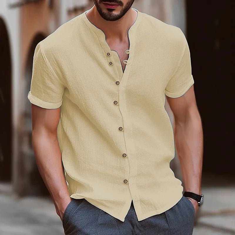 Beach Shirts Man Summer Shirt Cotton Linen Shirt Men Cotton Shirts Men Casual Shirts Summer Shirt Men Men Beach Shirt - La Tienda Bella
