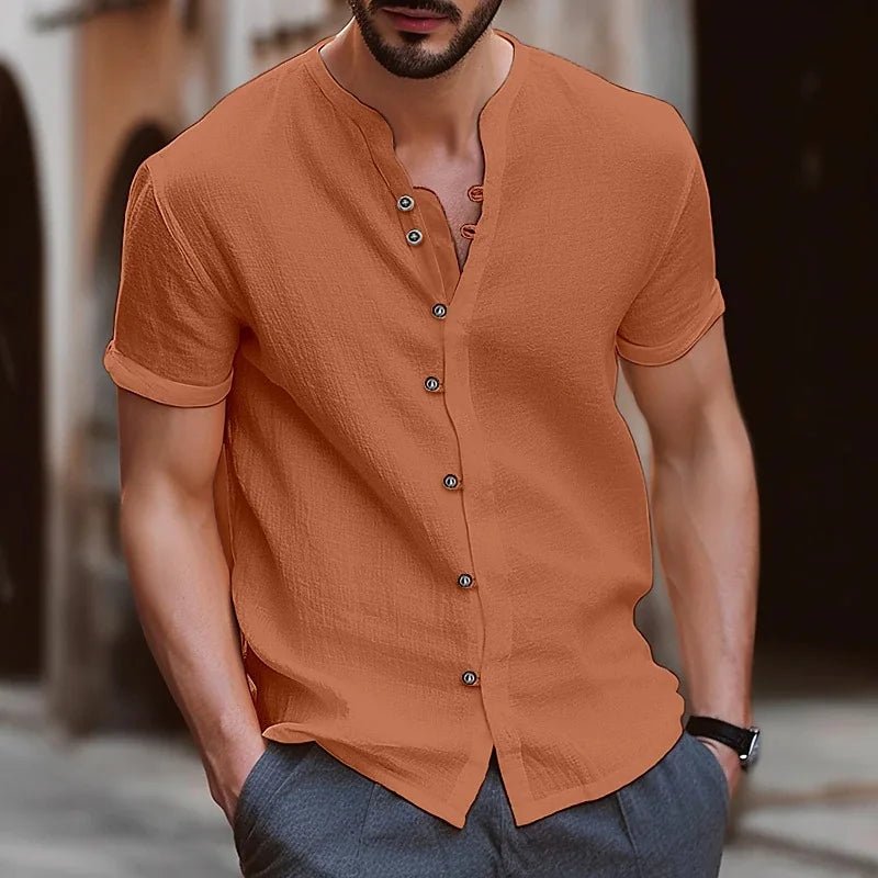 Beach Shirts Man Summer Shirt Cotton Linen Shirt Men Cotton Shirts Men Casual Shirts Summer Shirt Men Men Beach Shirt - La Tienda Bella
