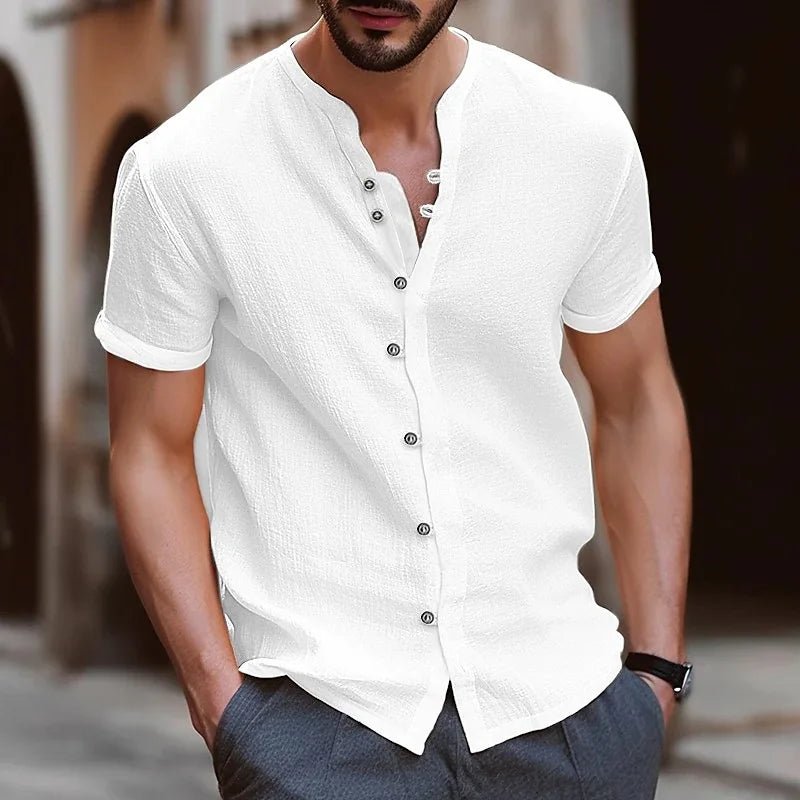 Beach Shirts Man Summer Shirt Cotton Linen Shirt Men Cotton Shirts Men Casual Shirts Summer Shirt Men Men Beach Shirt - La Tienda Bella