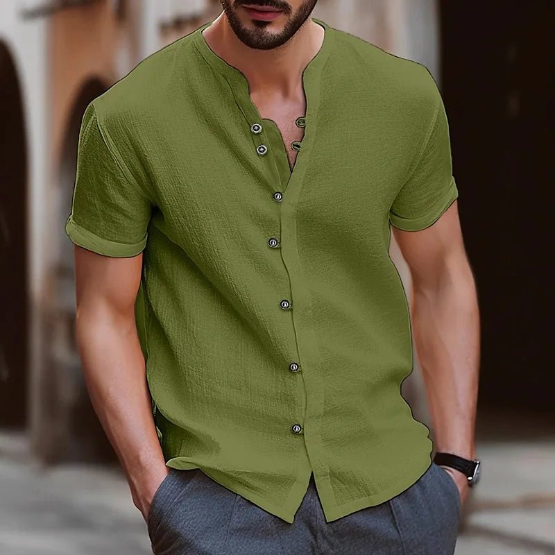 Beach Shirts Man Summer Shirt Cotton Linen Shirt Men Cotton Shirts Men Casual Shirts Summer Shirt Men Men Beach Shirt - La Tienda Bella