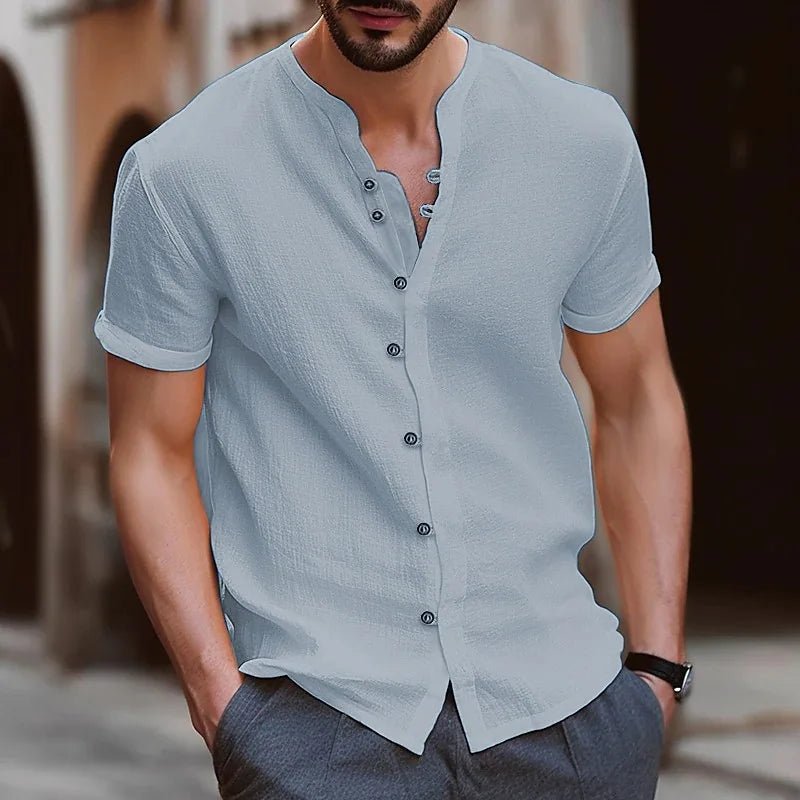 Beach Shirts Man Summer Shirt Cotton Linen Shirt Men Cotton Shirts Men Casual Shirts Summer Shirt Men Men Beach Shirt - La Tienda Bella