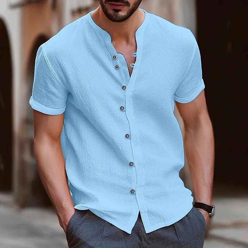 Beach Shirts Man Summer Shirt Cotton Linen Shirt Men Cotton Shirts Men Casual Shirts Summer Shirt Men Men Beach Shirt - La Tienda Bella