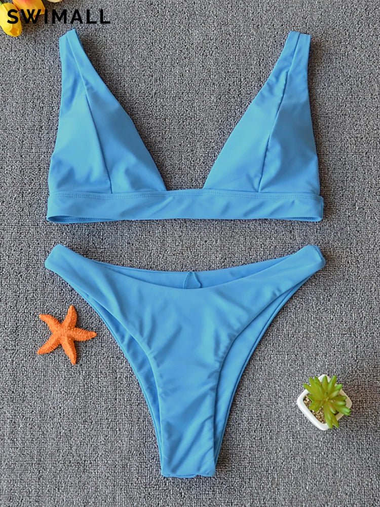 Bikini 2025 Micro Sexy Swimsuit Women Push Up Swimwear Two Piece Bikini Set Solid - La Tienda Bella