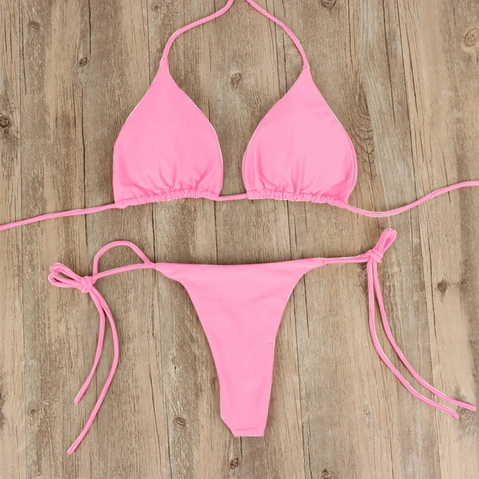 Bikini set for Women Brazilian Swimwear 2 Pieces Swimsuit Sexy Thong Bikini Bathing Suits Summer Beach - La Tienda Bella