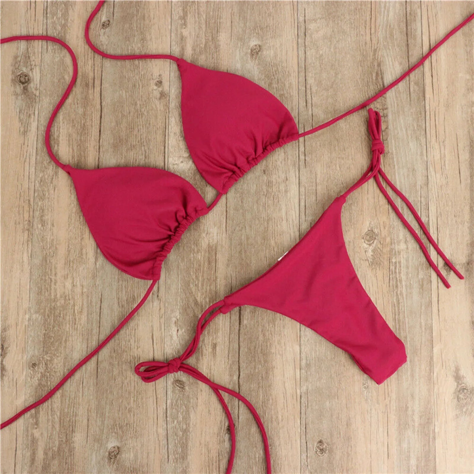 Bikini set for Women Brazilian Swimwear 2 Pieces Swimsuit Sexy Thong Bikini Bathing Suits Summer Beach - La Tienda Bella