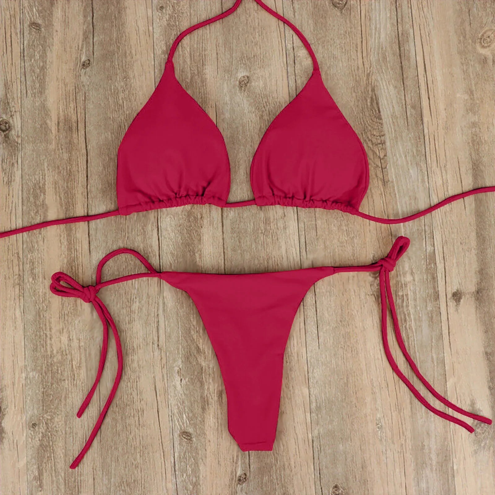Bikini set for Women Brazilian Swimwear 2 Pieces Swimsuit Sexy Thong Bikini Bathing Suits Summer Beach - La Tienda Bella