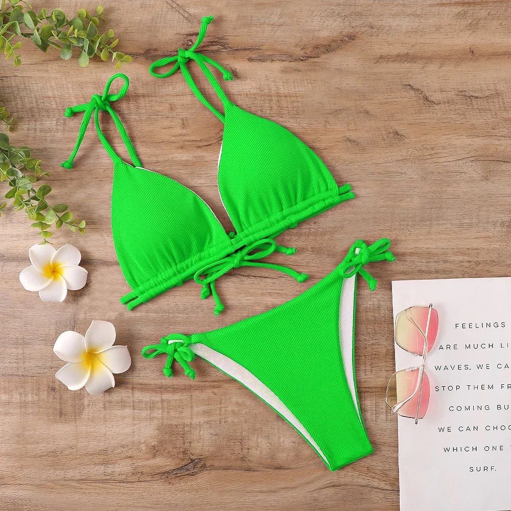 Bikini Suit Women's Summer Beach Suit Brazil Swimsuit 2023 Sexy Women's Hot Spring Swimsuit - La Tienda Bella