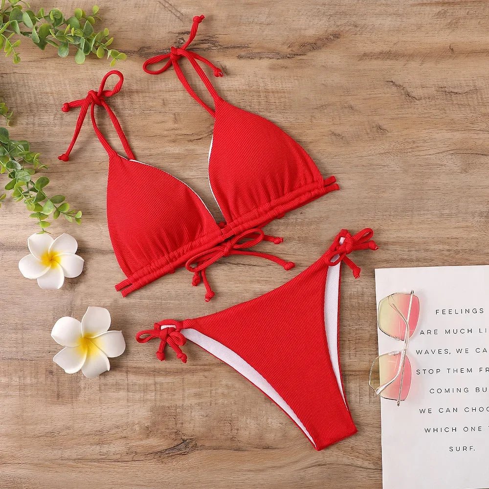 Bikini Suit Women's Summer Beach Suit Brazil Swimsuit 2023 Sexy Women's Hot Spring Swimsuit - La Tienda Bella