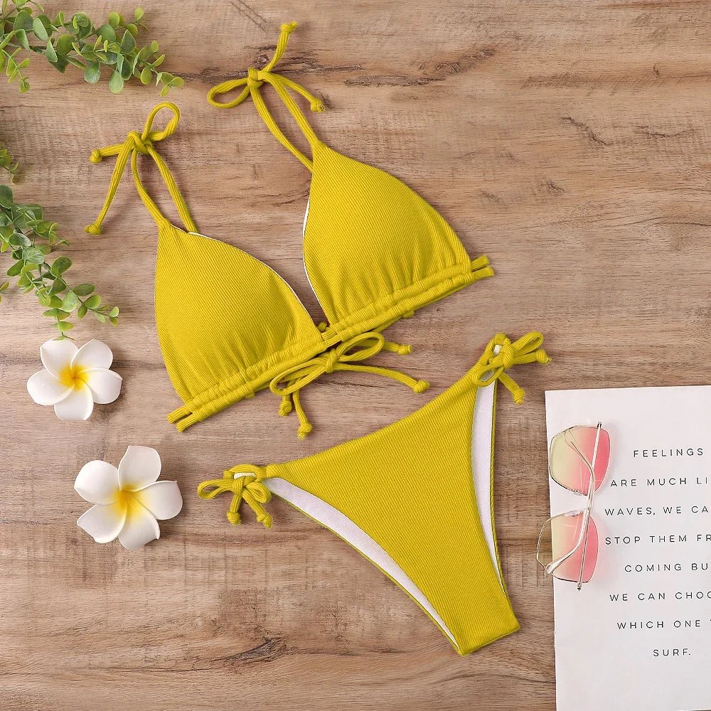 Bikini Suit Women's Summer Beach Suit Brazil Swimsuit 2023 Sexy Women's Hot Spring Swimsuit - La Tienda Bella