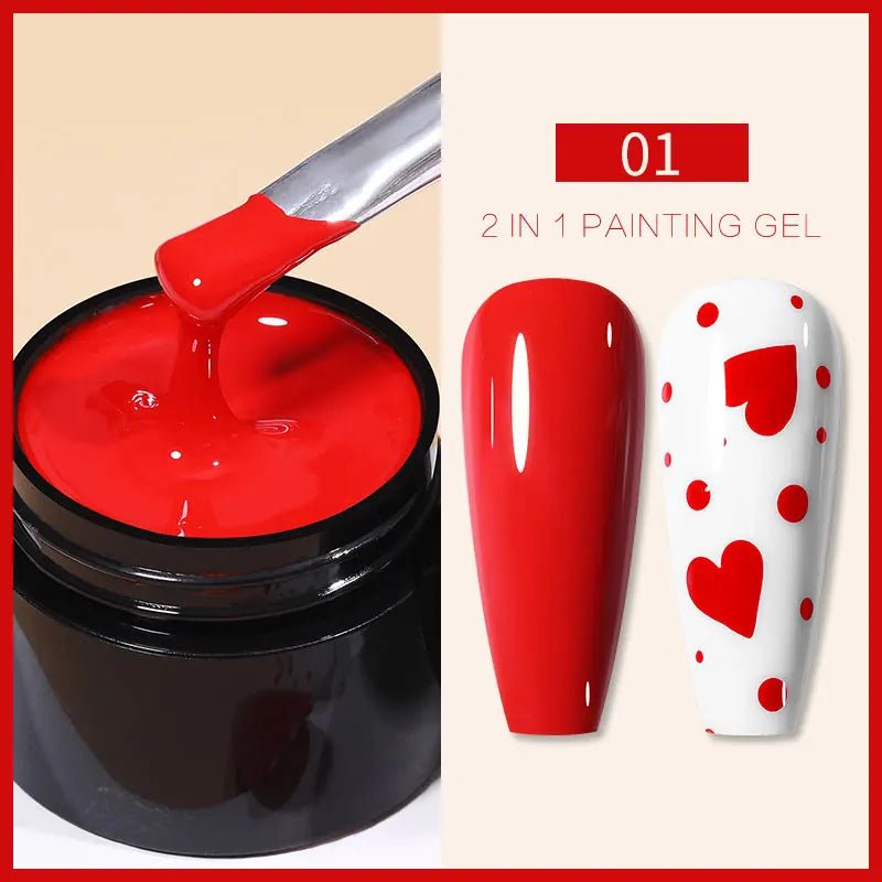 BORN PRETTY Metallic Painting Gel Gold Silver Mirror Effect Nail Polish Super Bright Drawing Line French Nail UV Painting Varnis - La Tienda Bella