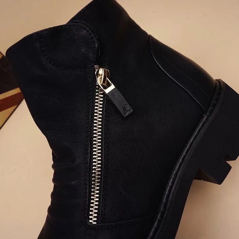 Brand Men Botas Hombre Ankle Boots Fashion Men Leather Chelsea Boots Men Slip Ons Motorcycle Man Warm Boots Men Work Shoes - La Tienda Bella