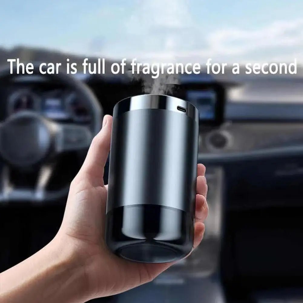Car Air Freshener Essential Oil Fragrance Diffuser Smell Distributor USB Rechargeable 5 Level Adjustment Scent LED Light - La Tienda Bella