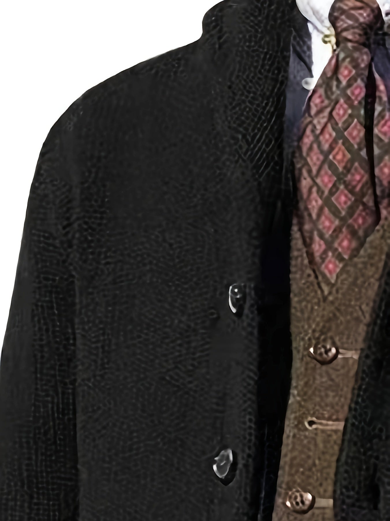 Casual Patchwork Knit Cardigan for Men - Acrylic Blend Long Sleeve Crew Neck Sweater with Button Details, Loose Fit, Medium Stretch Fabric for Spring, Fall, & Winter - Outdoor & Night Out Top - La Tienda Bella