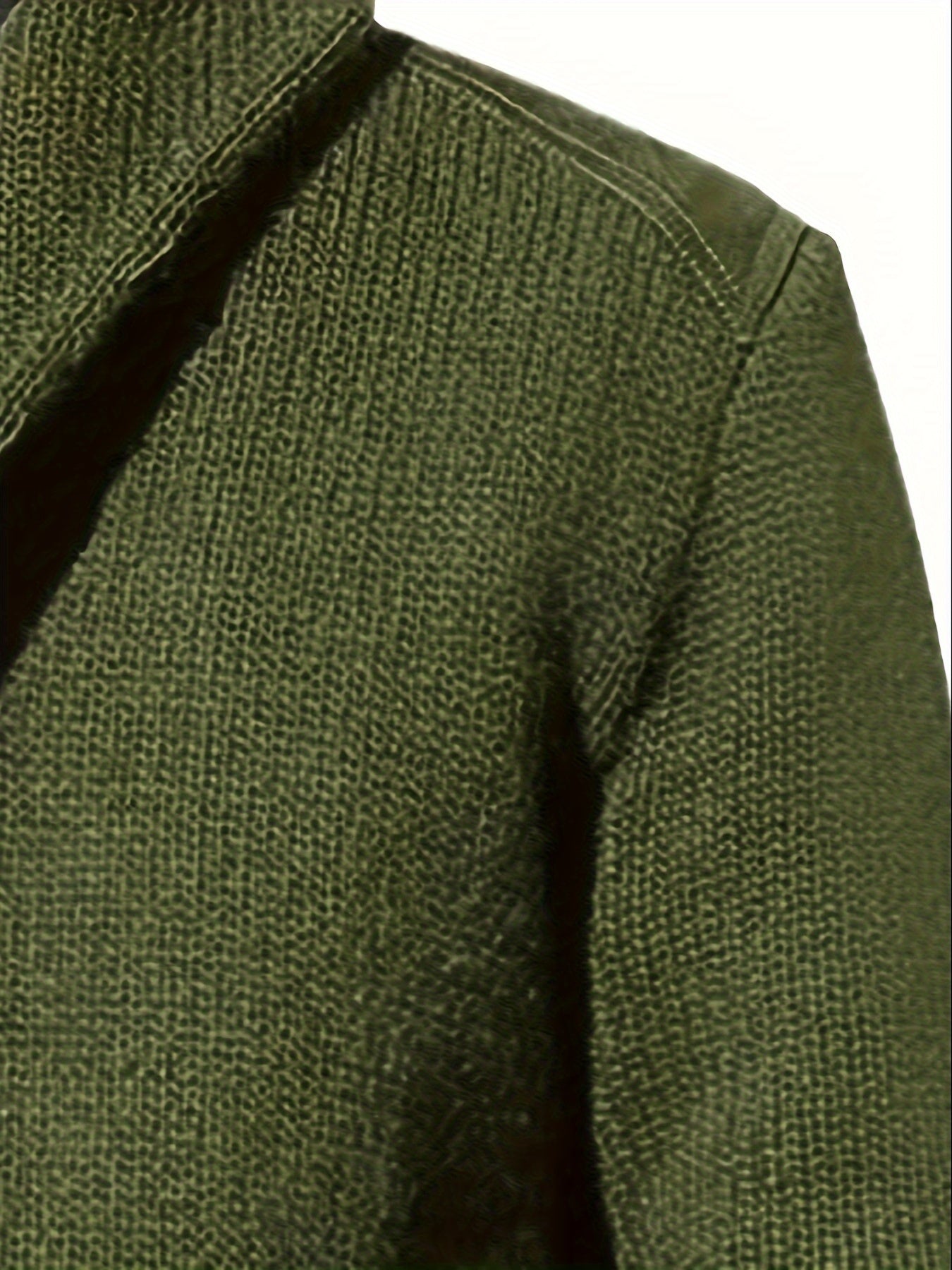 Casual Patchwork Knit Cardigan for Men - Acrylic Blend Long Sleeve Crew Neck Sweater with Button Details, Loose Fit, Medium Stretch Fabric for Spring, Fall, & Winter - Outdoor & Night Out Top - La Tienda Bella