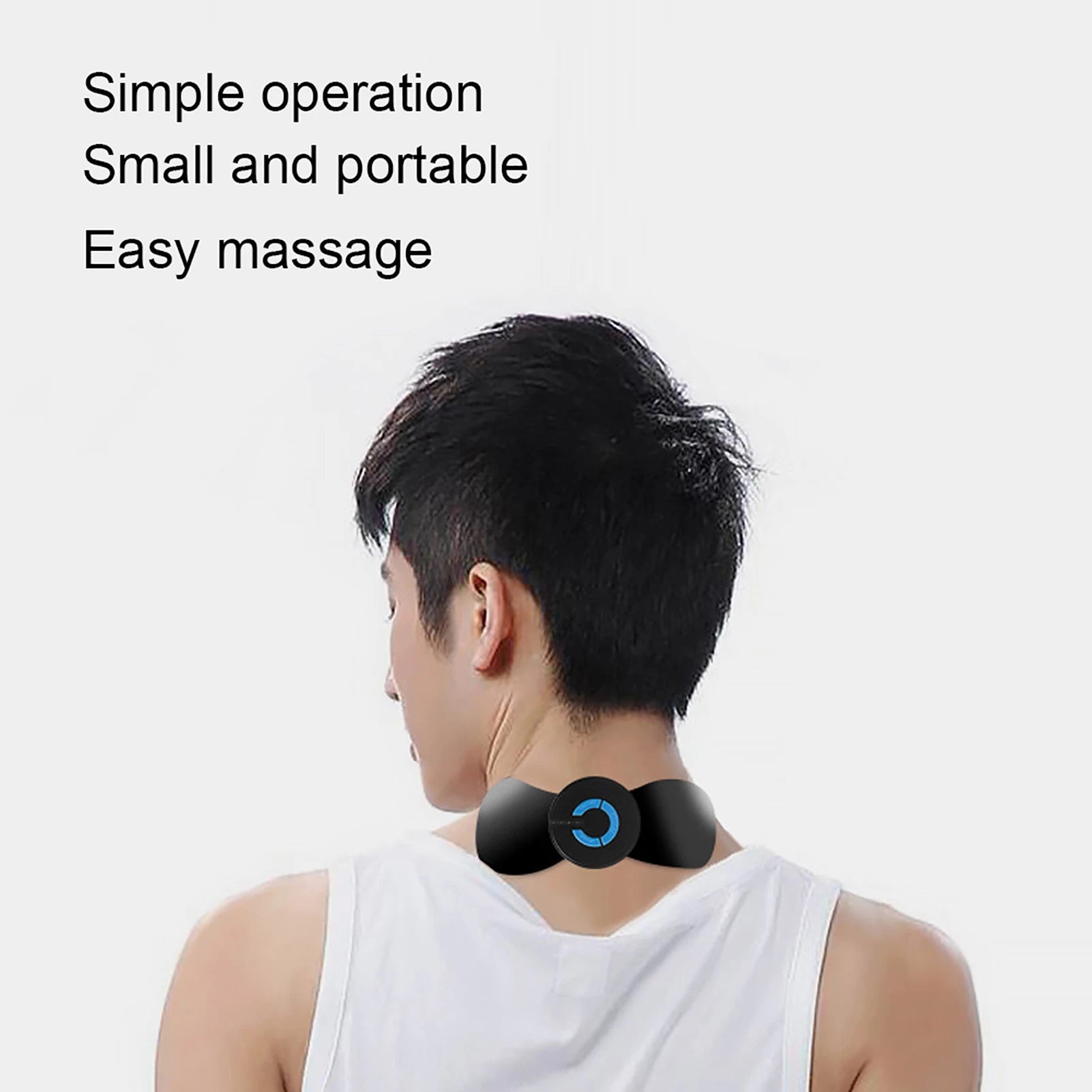 Cervical Massager Mini Neck Massager Cervical Massage Pads Pain Relief Muscle Stimulator EMS Muscle Stimulator Neck Massager - La Tienda Bella