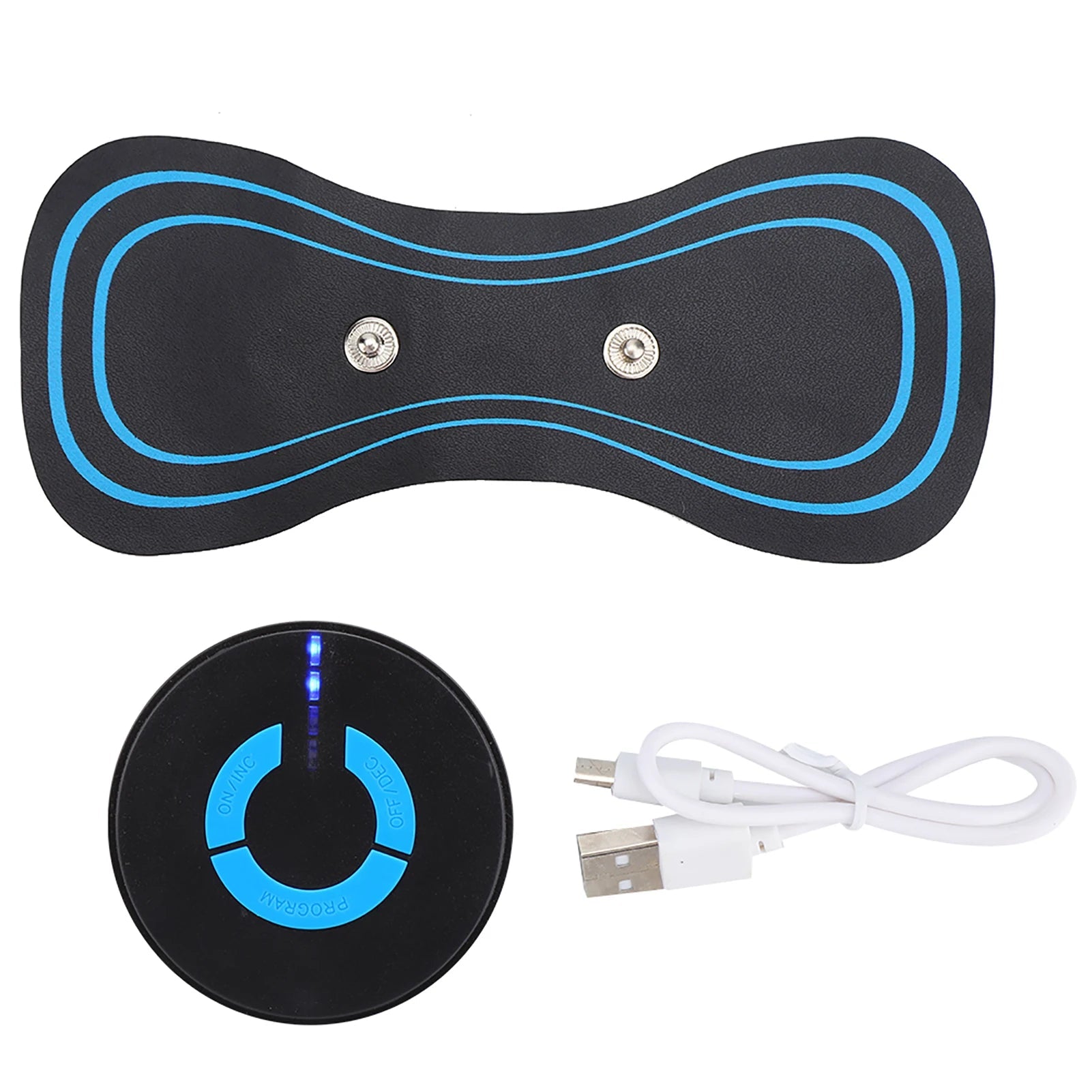 Cervical Massager Mini Neck Massager Cervical Massage Pads Pain Relief Muscle Stimulator EMS Muscle Stimulator Neck Massager - La Tienda Bella